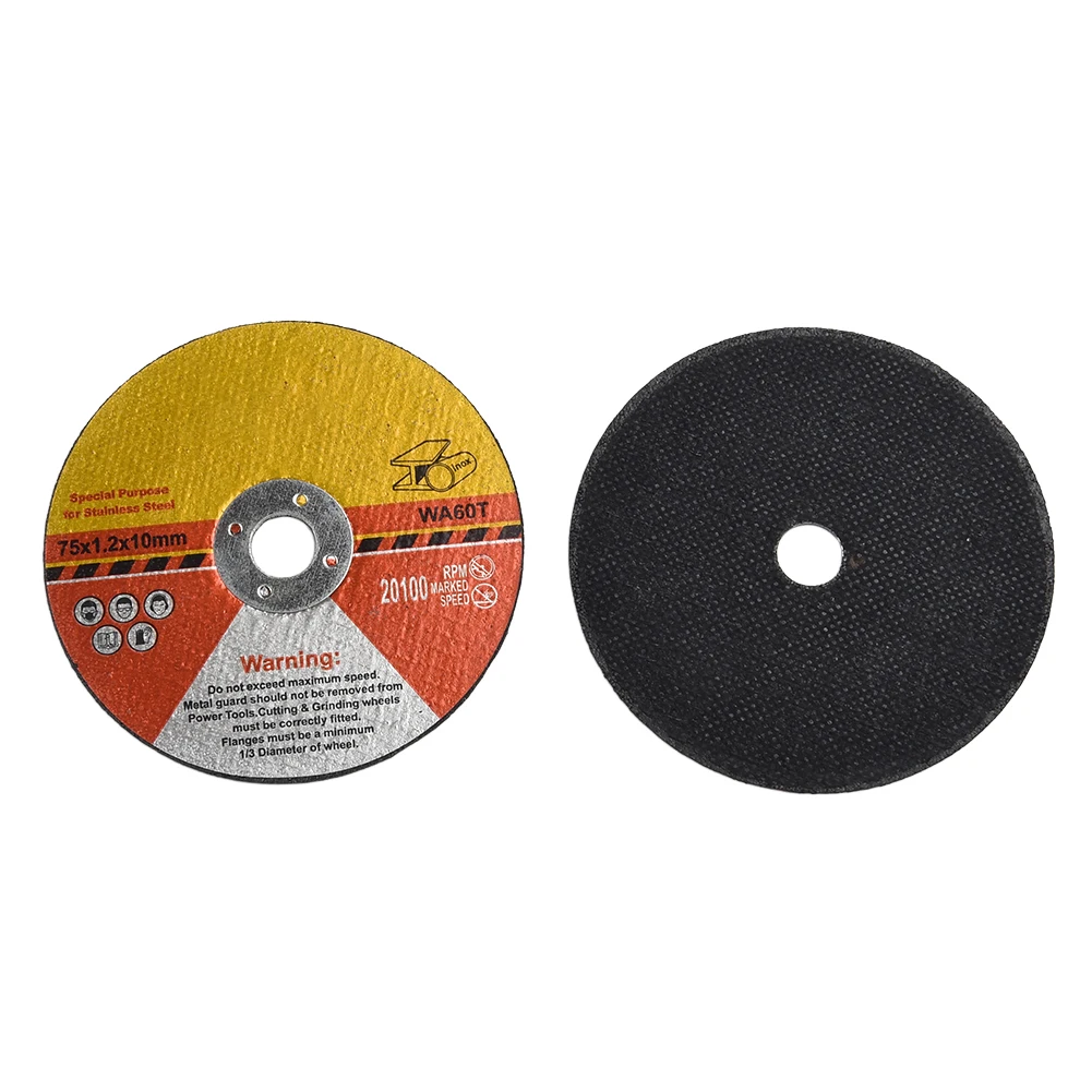 10pc 75mm Circular Resin Saw Blade Mini Grinding Wheel Cutting Disc For Steel Stone Angle Grinder Grinding Rotate Tools