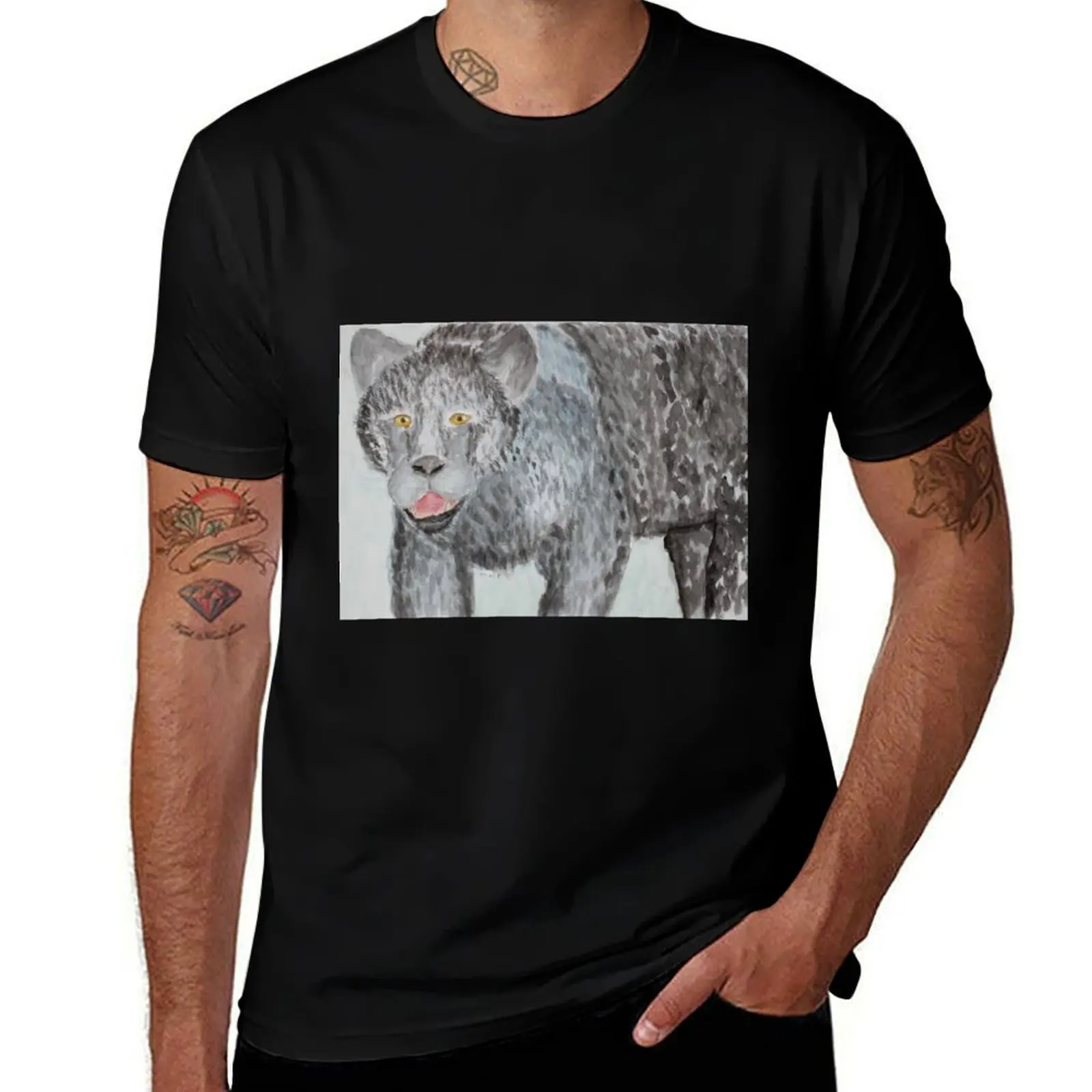 

Fuzzy Night T-Shirt cotton graphic tees Short sleeve tee vintage graphic tee boys whites tshirts for men
