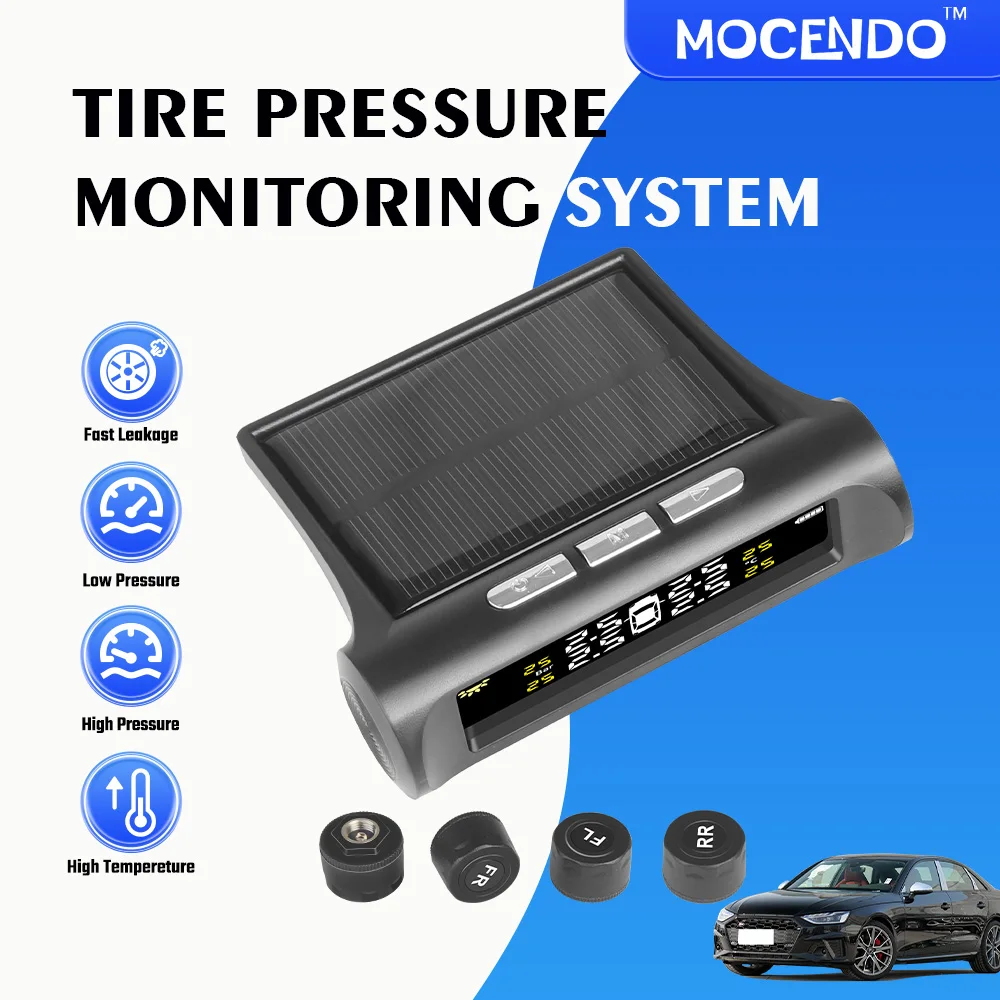

Система контроля давления в шинах TPMS на солнечных батареях с 4 внутренними/внешними датчиками для автомобилей