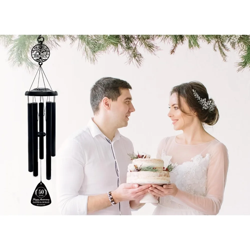 رنين الرياح المخصص للذكرى السنوية المقطوعة بالليزر للاحتفالات الزفاف من الخامس إلى الستين