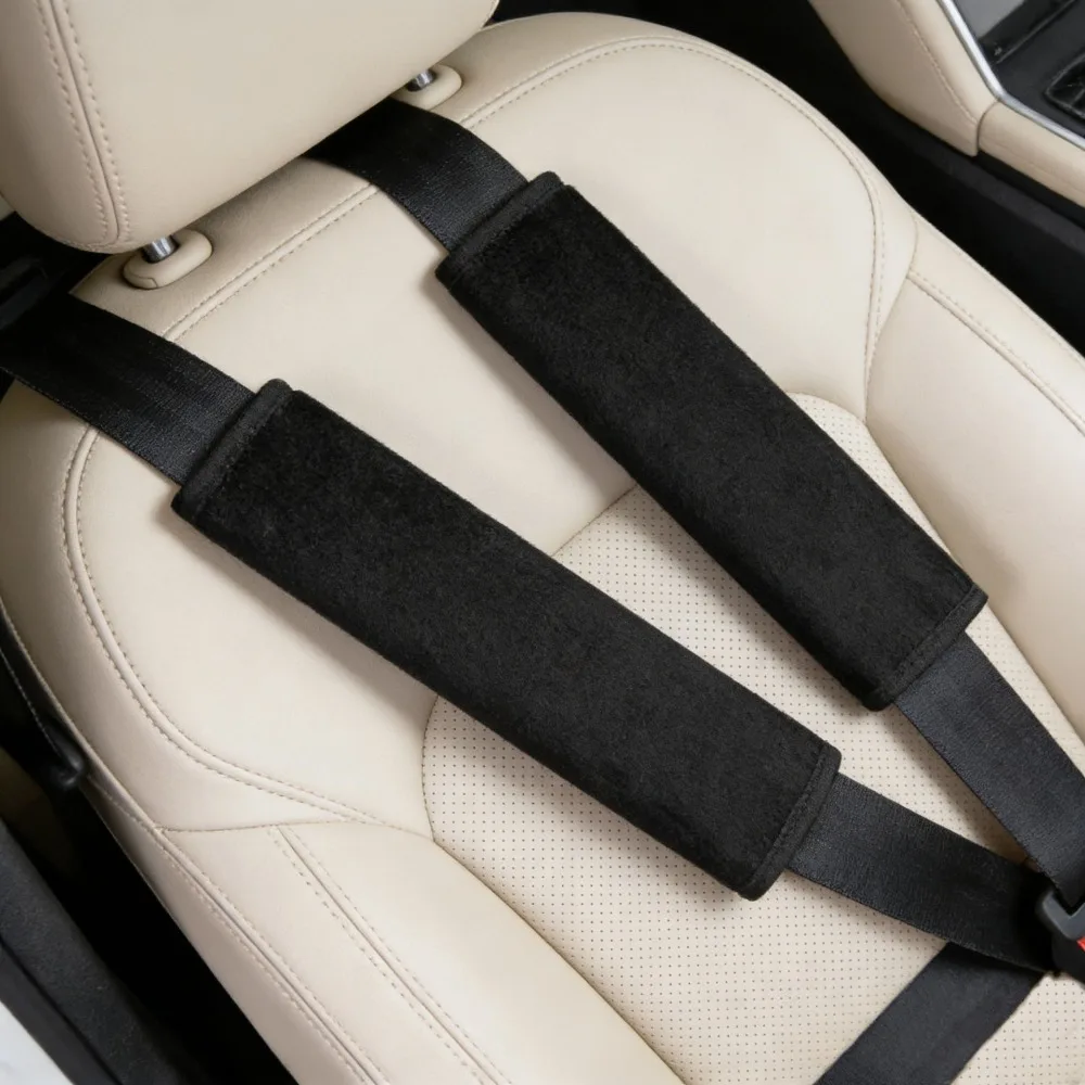 Car Seat Belt, Shoulder Guard, Flip Fur, Safety Belt, Protective Cover, Shoulder Guard, Thickened Anti-strangle Safety Belt