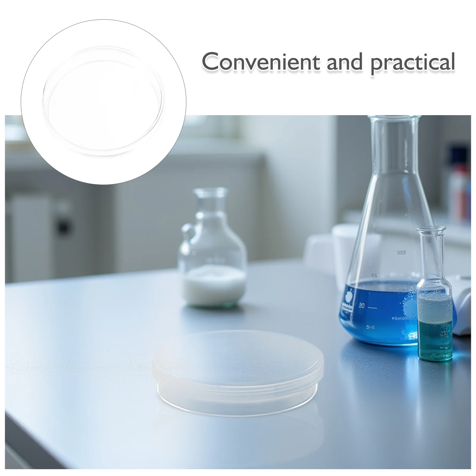 20 قطعة طبق بتري مختبر 70 مللي متر أطباق ثقافة بلاستيكية شفافة لتجارب علم الأحياء الدقيقة طبق بتري قابل لإعادة الاستخدام
