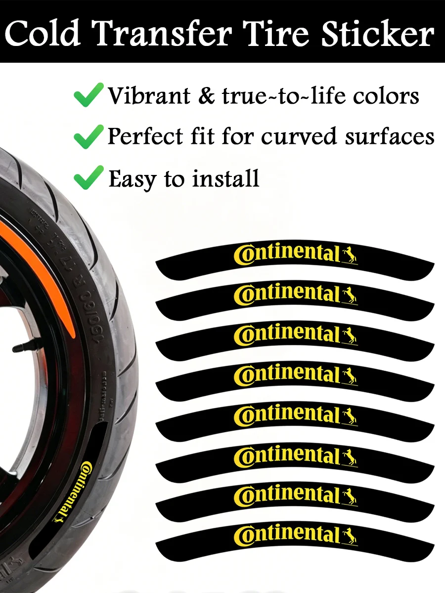 AliExpress NONE Cold Transfer Tire Sticker Decor Decals Modification Accessories for Continental Motorcycle E-bike Car Moto Bike Motocross Tires