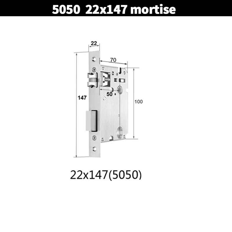 5050 mortise lock body for Electronic locks for Smart Lock