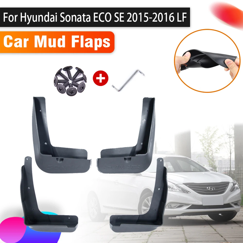 

4X Anti-splash Car Mudguards For Hyundai Sonata ECO SE 2015 2016 i45 LF Splash Guard Front Rear Fenders Mudflap Car Accessories