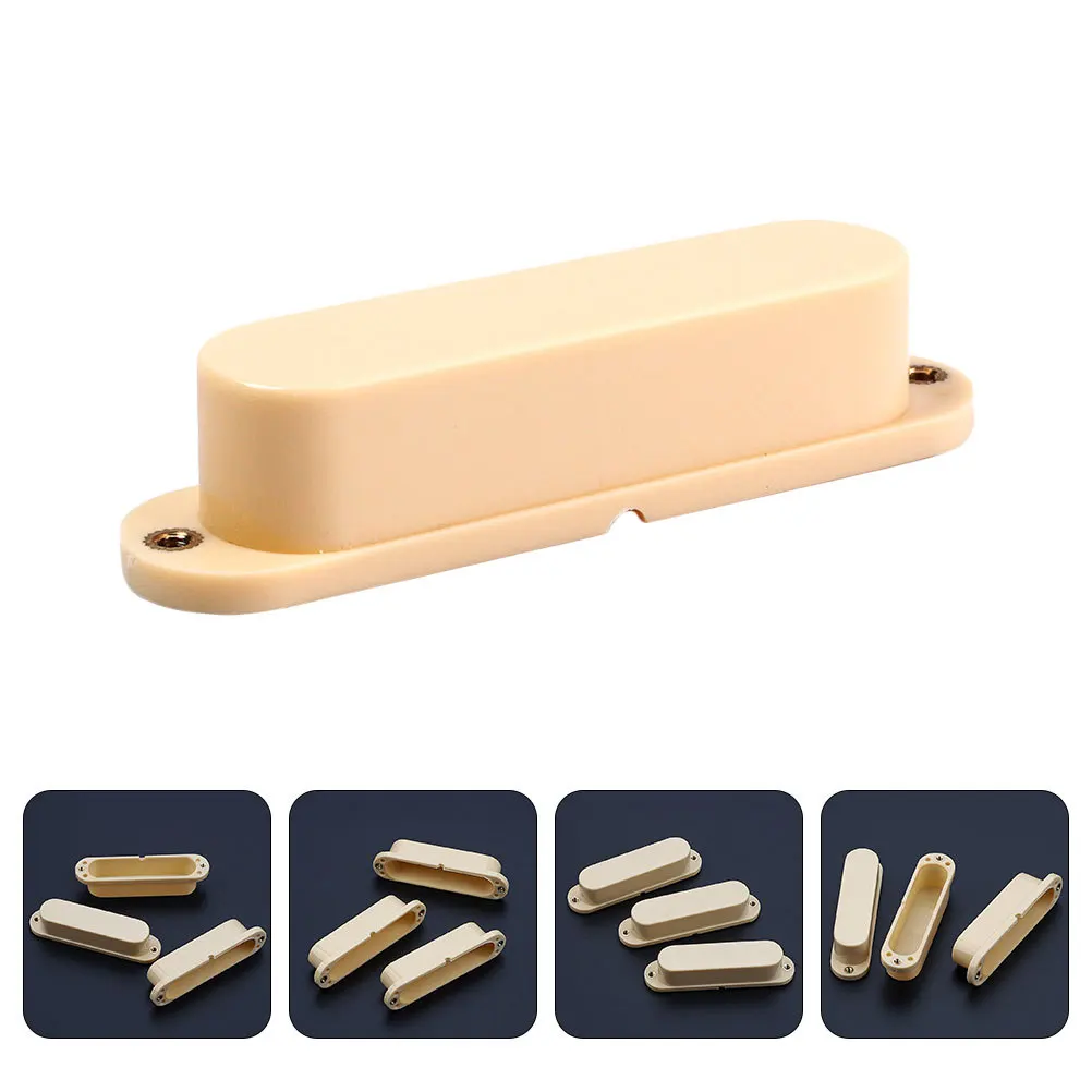 

3Pcs Guitar Pickup Protective Covers Sturdy Pickup Plastic Cover Replacement Parts for Electric Acoustic Guitars