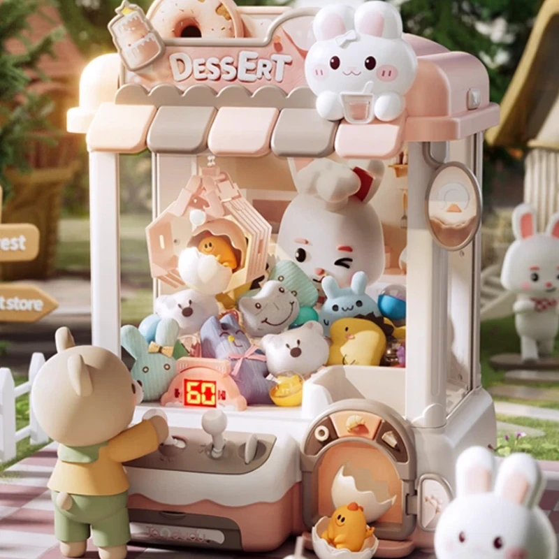 DIYドールマシン 子供用 コイン式ゲーム ミニクレーンゲーム おもちゃマシン 音楽付きドール 子供向けクリスマスプレゼント 男の子 女の子向けおもちゃ