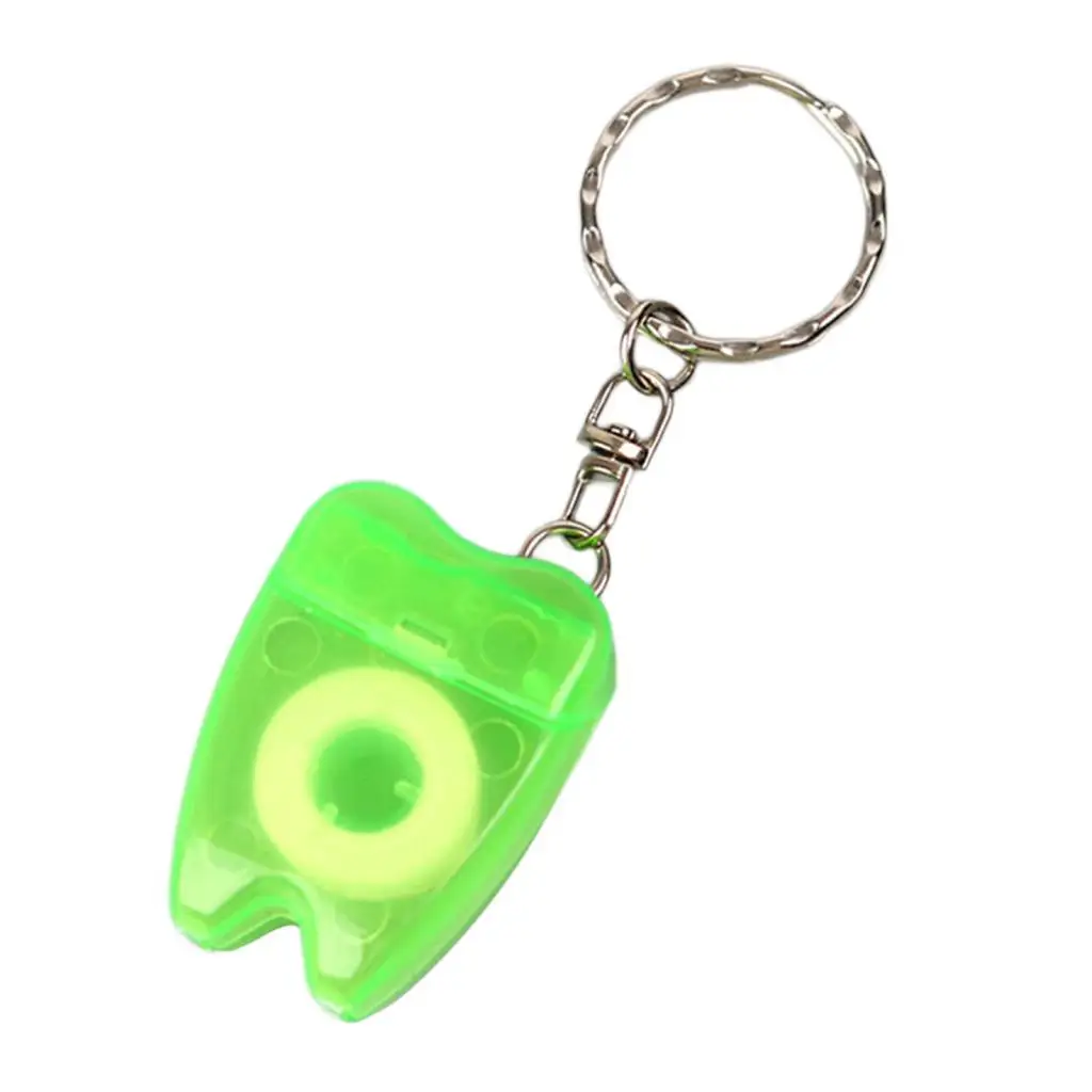 سلسلة مفاتيح خيط تنظيف الفم خفيفة الوزن للمنزل في الهواء الطلق