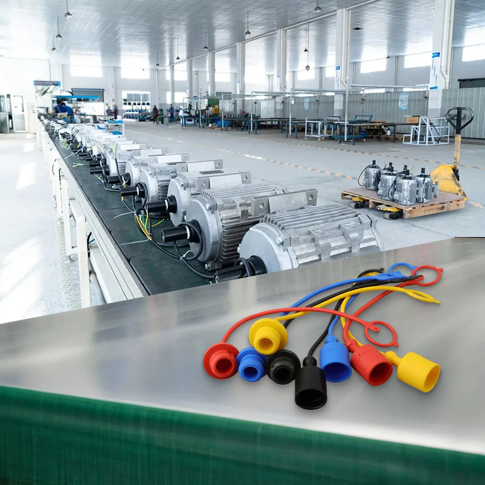 4 Pairs Hydraulic Quick Coupler Male And Female Cover Made Of PVC Rubber For Hydraulic Equipment ISO7241 A Standard