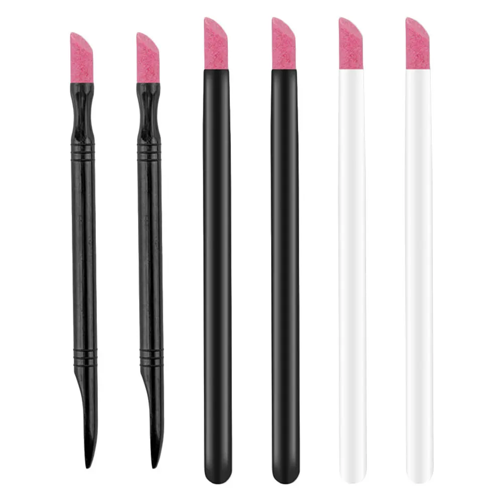 6 Stück Nagellackstifte Premium-End abgestorbene Haut entfernen Stift für natürliche falsche Nägel Multifunktionales Maniküre-Werkzeug Nagel