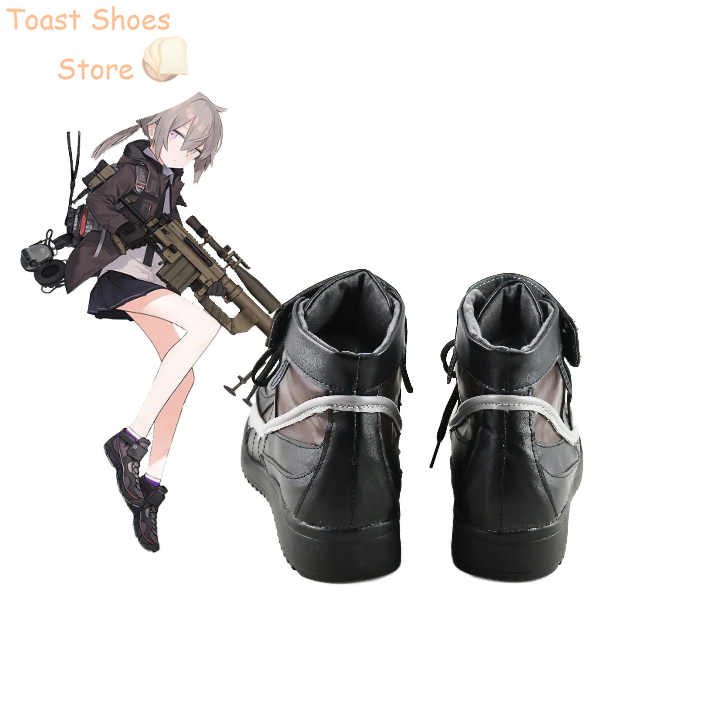 Zapatos de Cosplay M200 para niñas, botas de Carnaval de Halloween, utilería de Cosplay, zapatos de cuero PU, utilería de disfraz