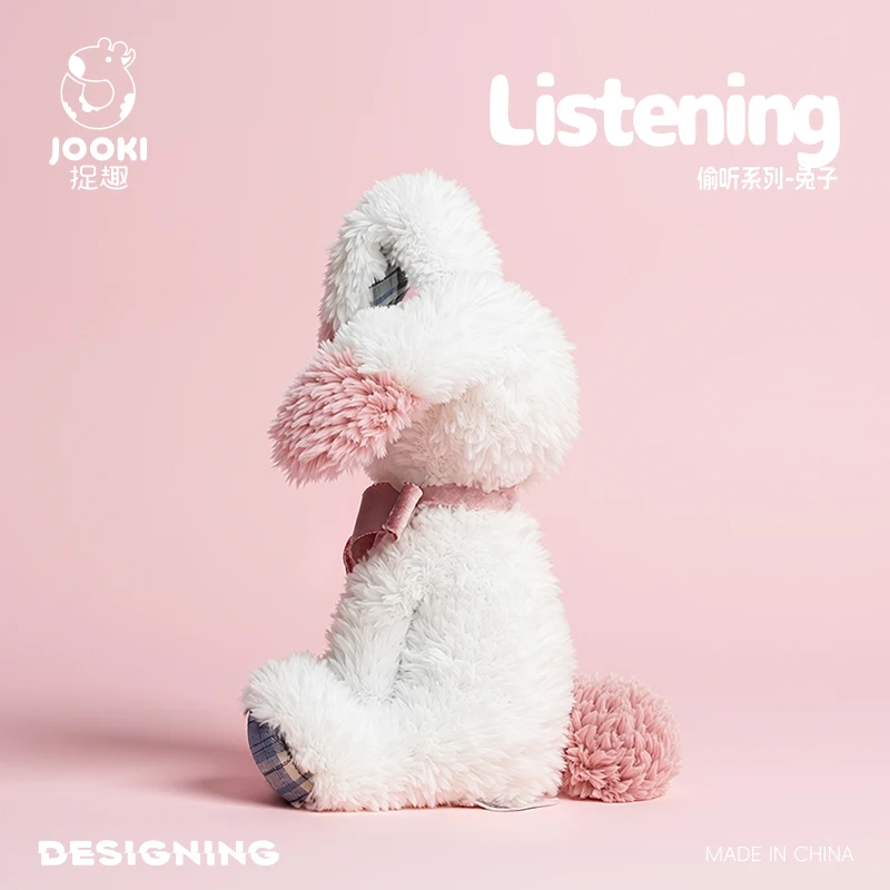 Jouet en peluche lapin de noël mignon, poupées d'animaux en peluche douces pour petite amie, cadeau d'anniversaire, décoration de la maison, jouet pour enfants, oreiller lapin