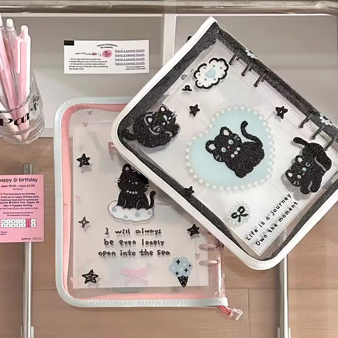 IFFVGX بولي كلوريد الفينيل A5 سستة الموثق حامل بطاقة الصور Kpop المعبود ألبوم الصور جمع كتاب القرطاسية المدرسية ألبومس الفقرة Fotos Port Foto sesuadda bard enferther #5