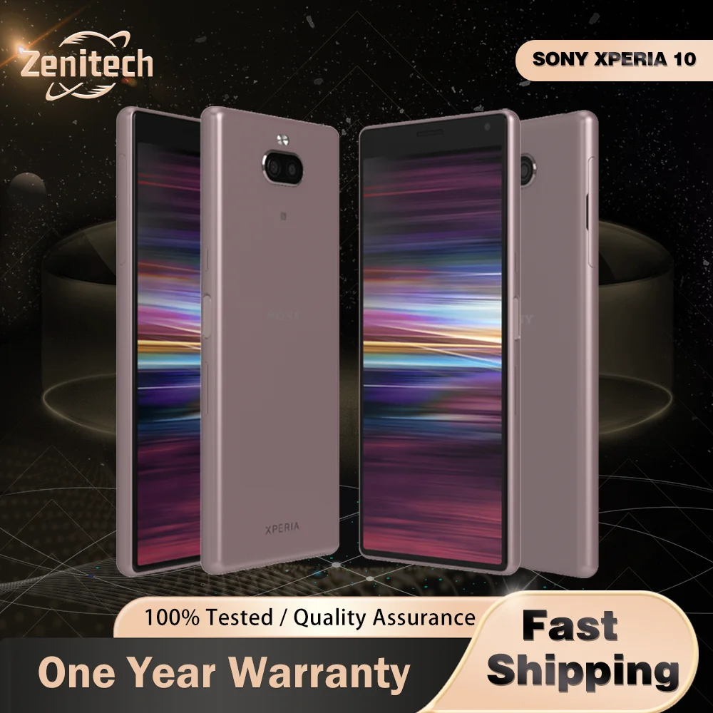 هاتف سوني اكسبيريا 10 I3113 I4113 4G الأصلي NFC 3GB RAM 64GB ROM 6.0 "13MP + 5MP + 8MP 4K @ 30fps ثماني النواة أندرويد هاتف ذكي #1