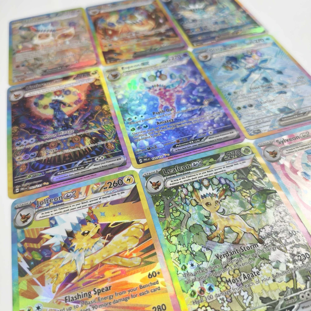 ポケットモンスター Sv8a シリーズ Eeveelution 屈折テクスチャ箔カード PTCG 日本語と英語の 2 つのバージョン TCG コレクターギフト