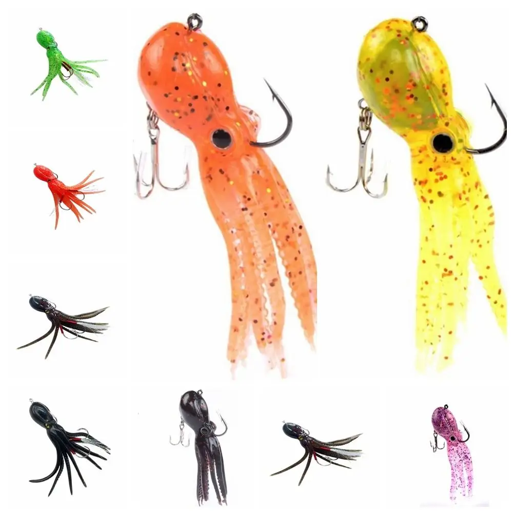 Assist Hook Silicone Double Hook Artificial Sinking 22g/23g Octopus Fishing Lure Fishing Tackle Swimbaits Squid Skirts Lur