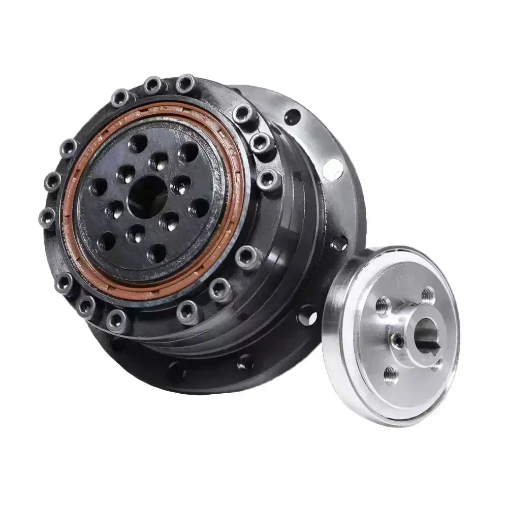 Harmonic Drive With Flange Plate Cup Type Harmonic Reducer Humanoid Robot Arm For Nema17 23 Step 40 60 80mm Flange Servo Motor