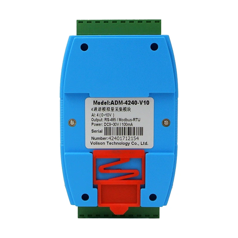 ADM-4240S-C modul akuisisi Analog 4 saluran 4-20mA 0-10V 0-20mA ke 485 Modbus