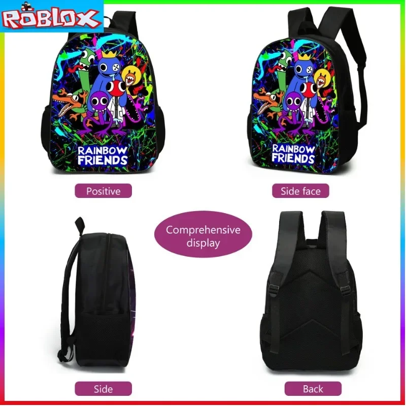 ROBLOX New Rainbow Friends Backpack Kindergarten Small Children\'s Cartoon School Bag Mochila Girls Anime Children\'s Toys Gifts