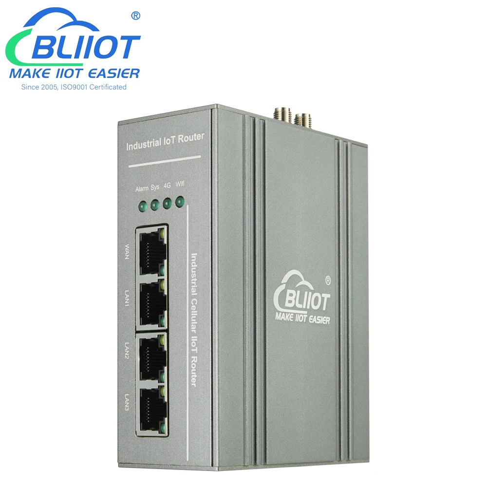 Industriële 4G Edge Router ondersteunt Modbus, MQTT-protocol Dubbele simkaarten Ethernet en WiFi