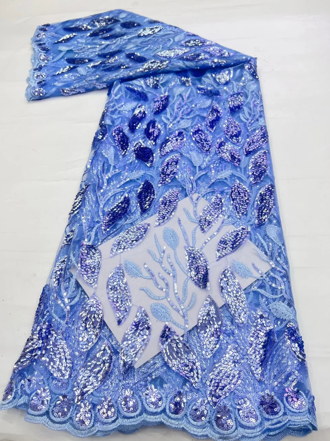 african-sequins-beaded-lace-fabrics-5-yards-high-quality-sequence-embroidery-french-nigerian-lace-fabric-for-wedding-sewing