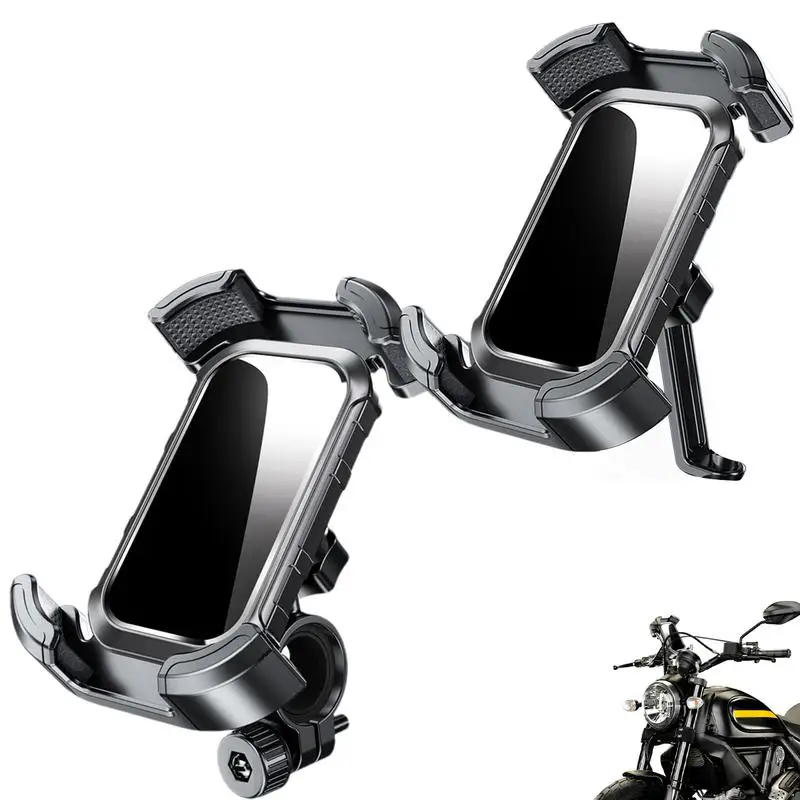 Motorcycle Phone Mount Bike Phone Mount 360 Rotation Anti-Slip Cell Phone Holder For Bicycles Motorcycles Electric Scooters