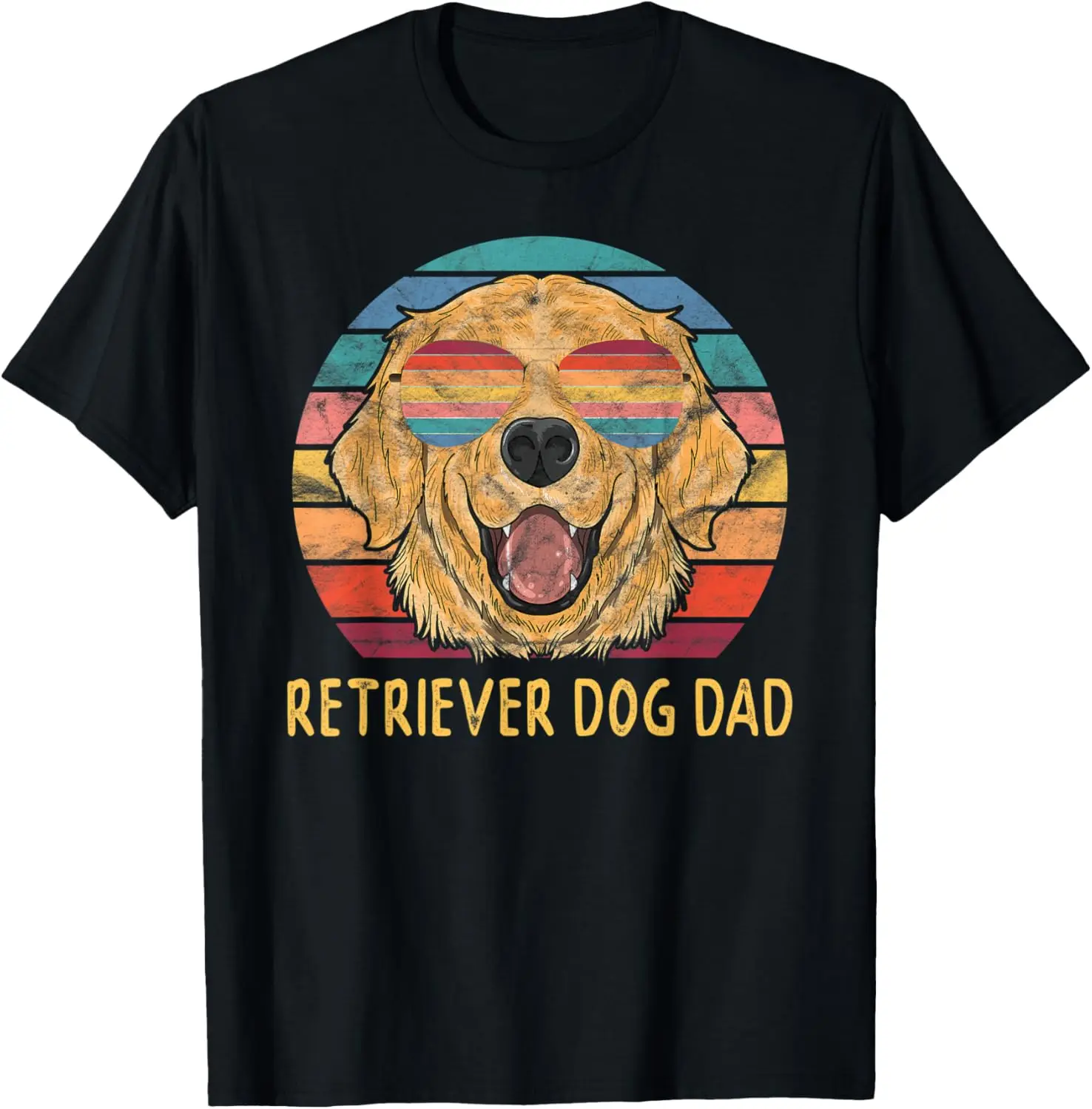 

Mens Golden Retriever Dog Dad Gifts T-Shirt