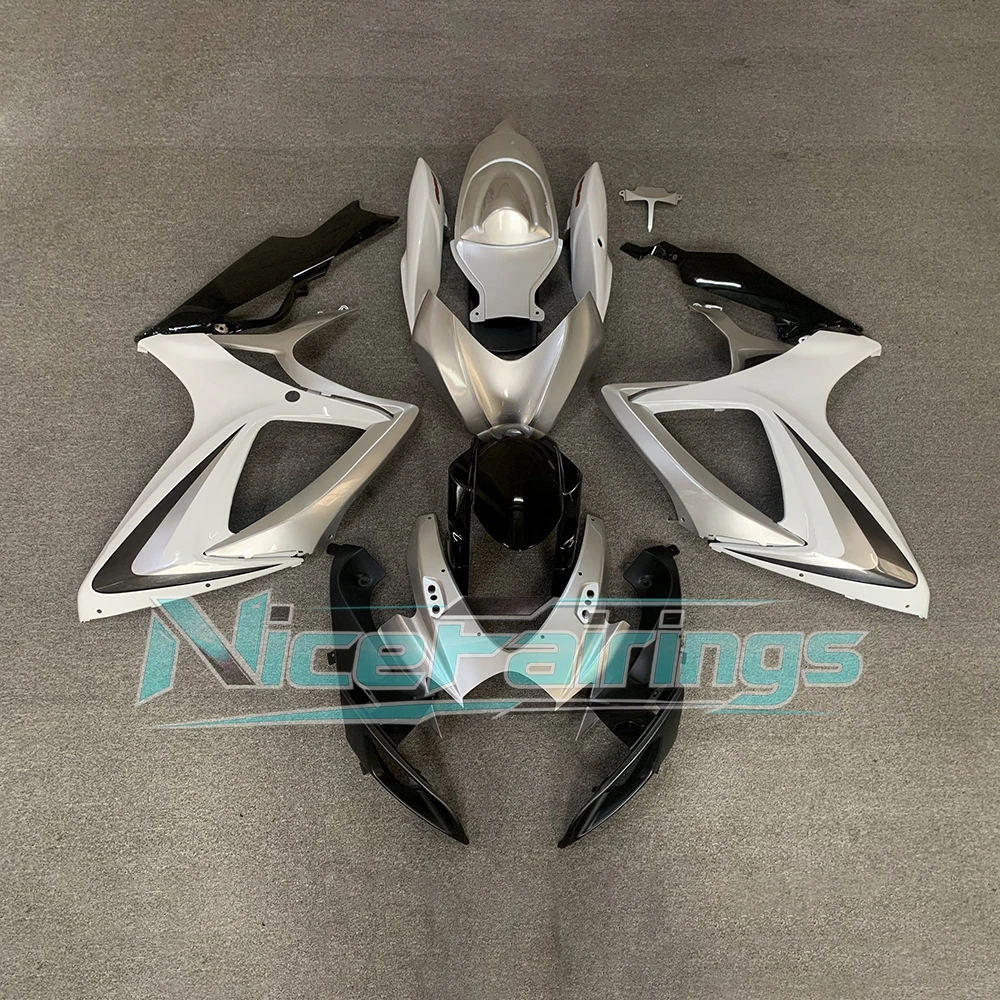 Fairing Kit for Suzuki GSXR600 GSXR750 2006 2007 Red White ABS Injection Motorcycle Fairings GSXR 600 750 06 07 Bodywork Panels