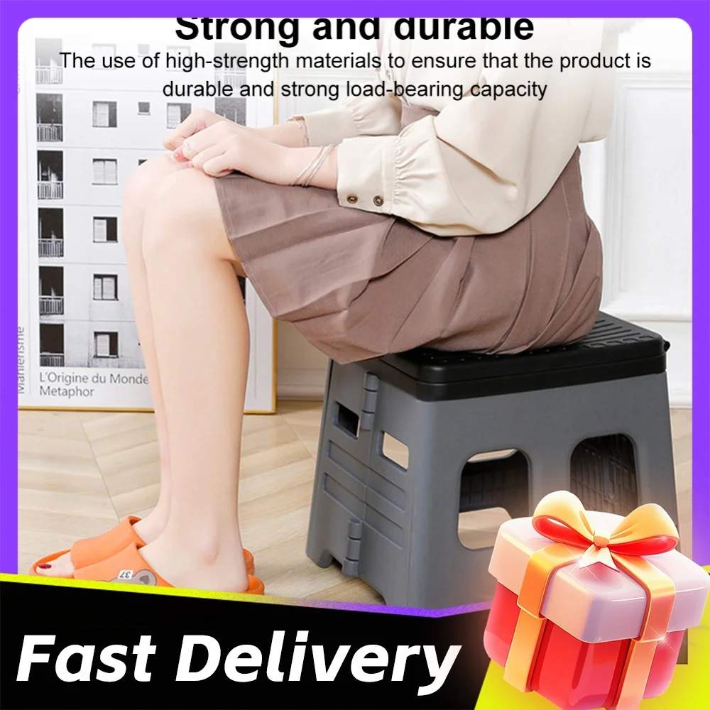 Portable Camping Toilet with Lid Foldable Outdoor Camp Toilet Multifunctional Folding Truck Toilet for Camping Travel
