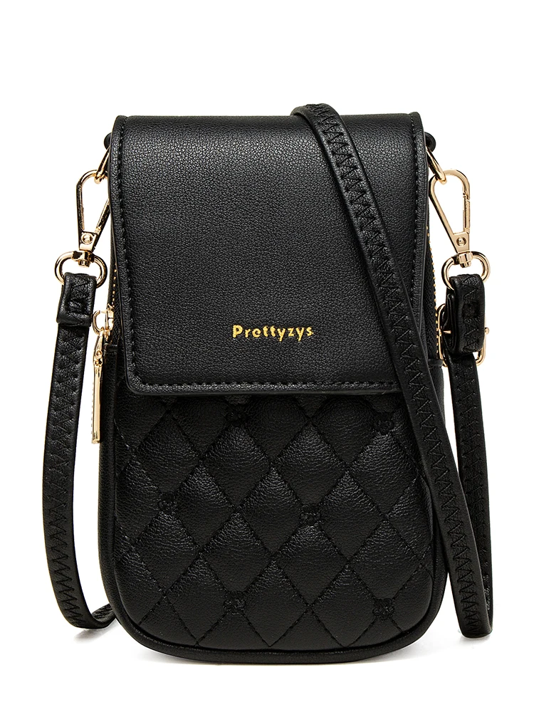Cross-Body Bag Women 2024 Spring/Summer New Check Buckle Simple and Versatile Mini Large Capacity Ladies Shoulder Bag Sweet Lady