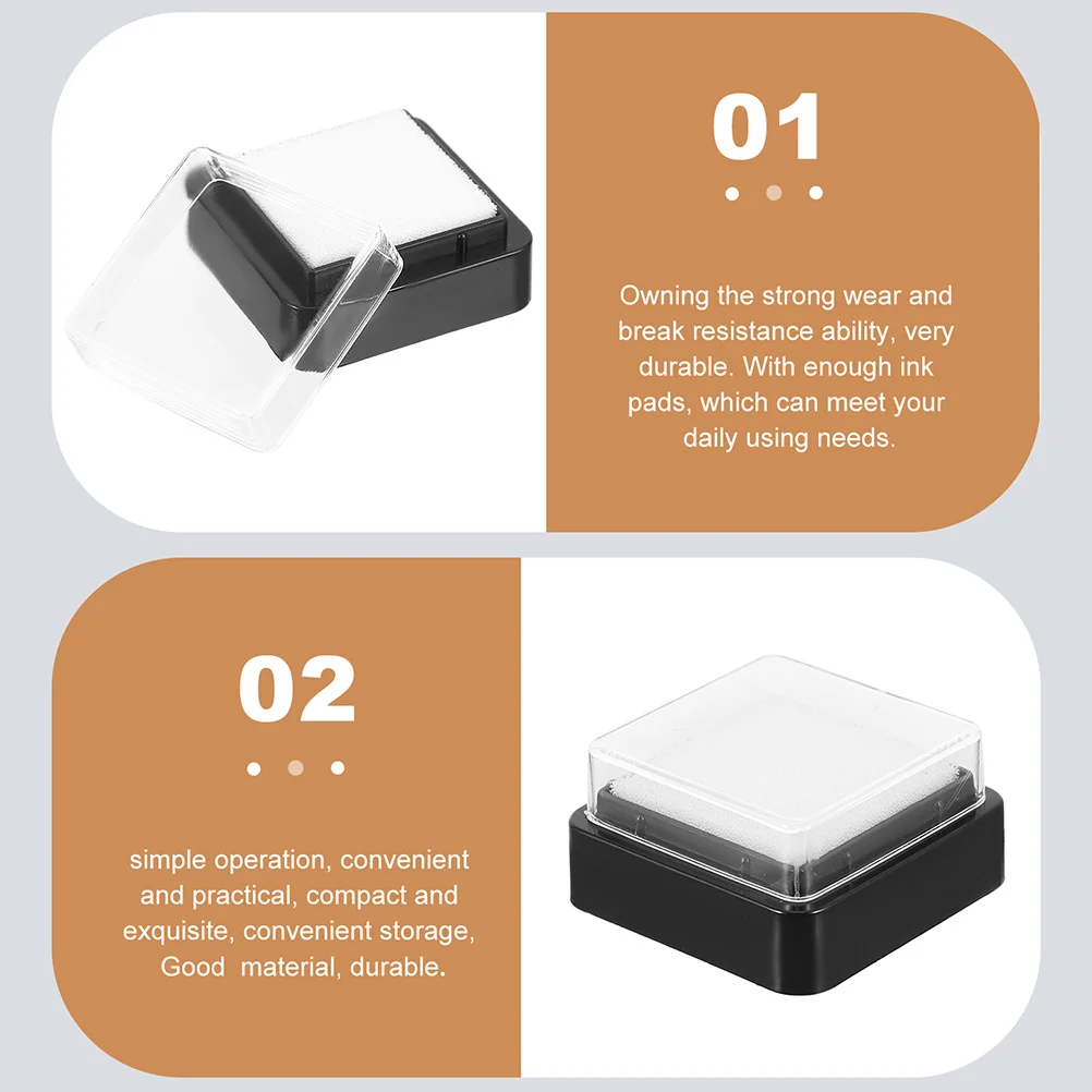 Scrapbooking Making Ink Pads Blank Kids Stamps Postage Reusable Plastic