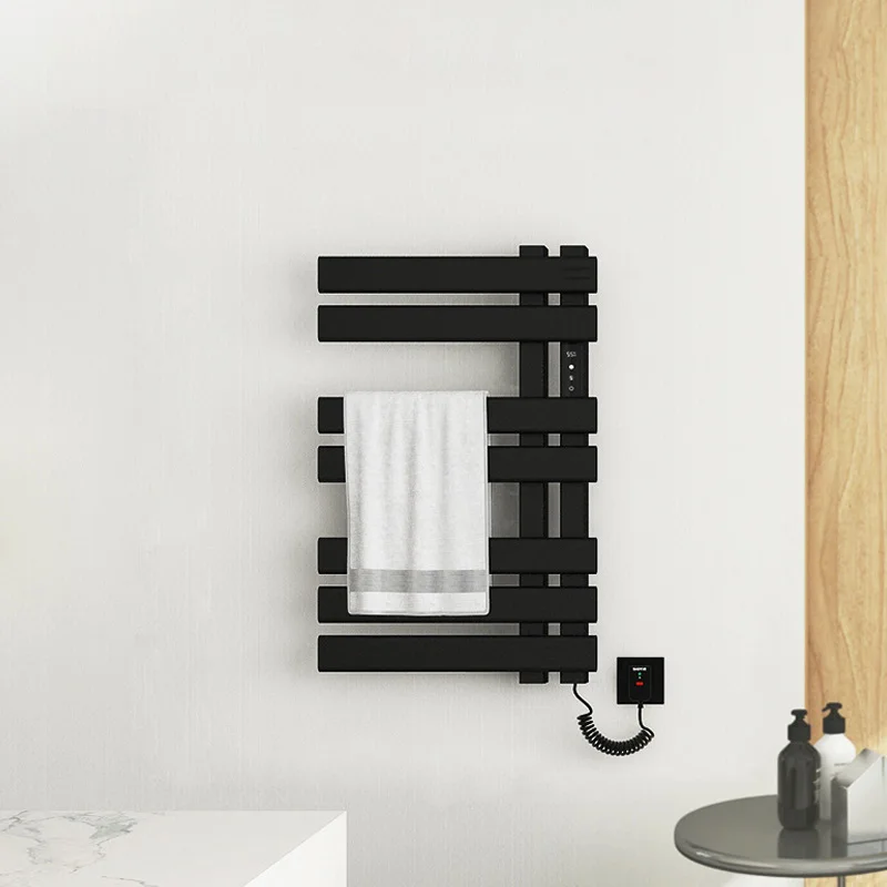 Bathroom Electric Heating Towel Rail.Temperature Control Timing Electric Towel Rack.Smart Touch EU Plug 220V Towel Dryer.