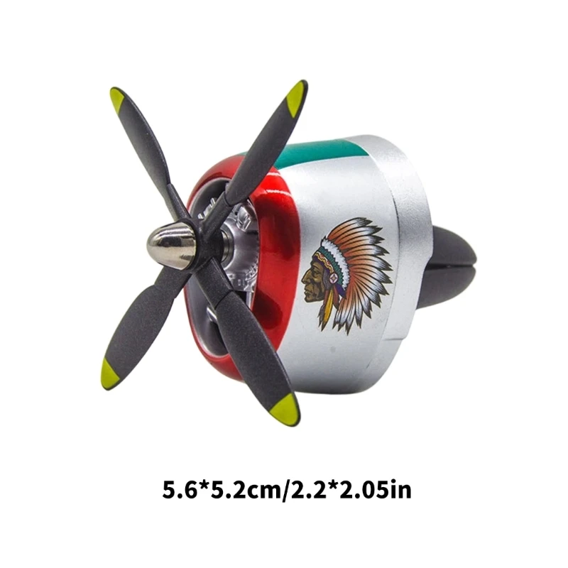 Kampfflugzeug-Modellauto-Luftauslass-Clip-on-Duftdiffusor mit beweglichem Propeller und Parfümduft H9EE – Detail 2