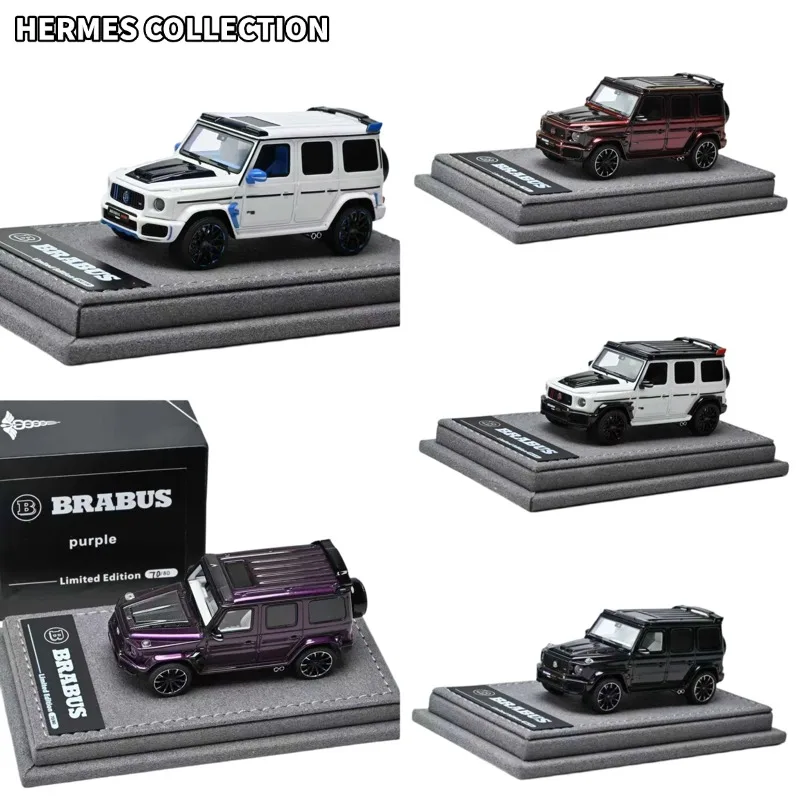 

HERMES COLLECTION 1:64 Large G Brabus 800 Cast-Resin Simulation Static Car Model, Boys' Toy Collection Decoration Item.