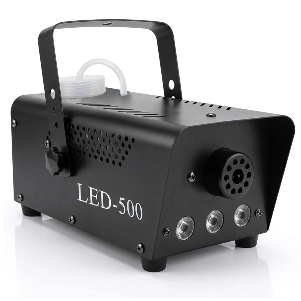 Podofo Professionelle 500W Nebelmaschine mit RGB-LED-Licht, 13 Farben, 4 Effekte, kabellose RF-Fernbedienung für Hochzeiten, Partys und Bühneneinsatz