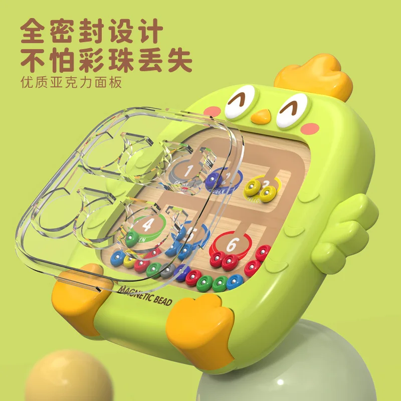 Cute Cartoon Chick Magnetic Pen Drawing Board Logical Thinking Exercise Children Puzzle Colour Classification Toys Kids Gift