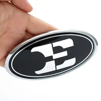 2個鍍鉻黑色E標誌標誌,適用於Optima K5 Forte Rio Stinger汽車配件貼紙,前引擎蓋後行李箱蓋適用 10 最佳銷售 起亞Stinger標誌 - №1