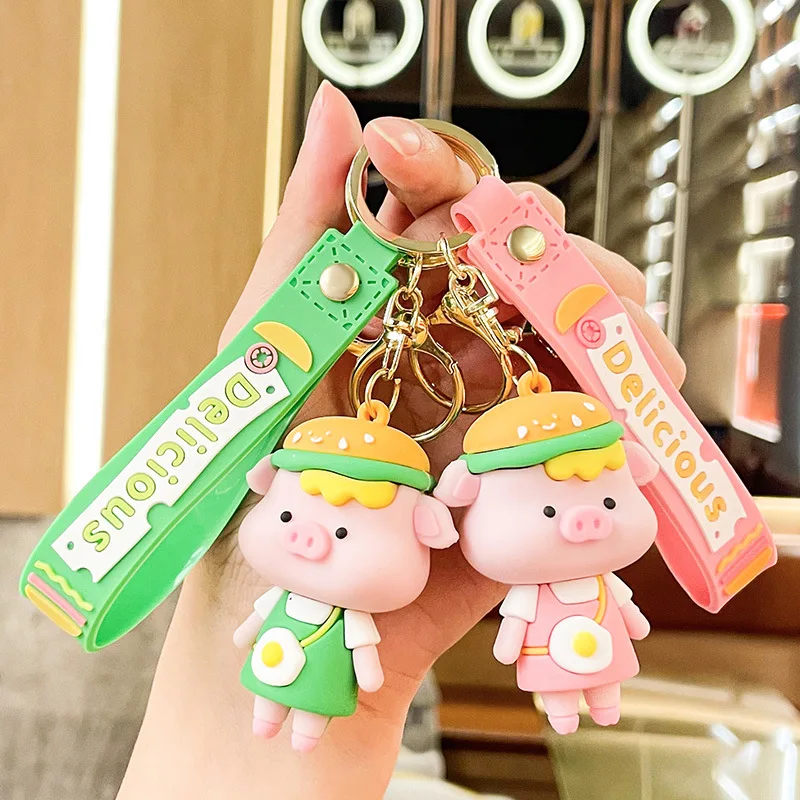 

Miniso Брелки с героями мультфильмов, автомобильные аксессуары для милых пар, изысканные подвески для школьных сумок, брелки