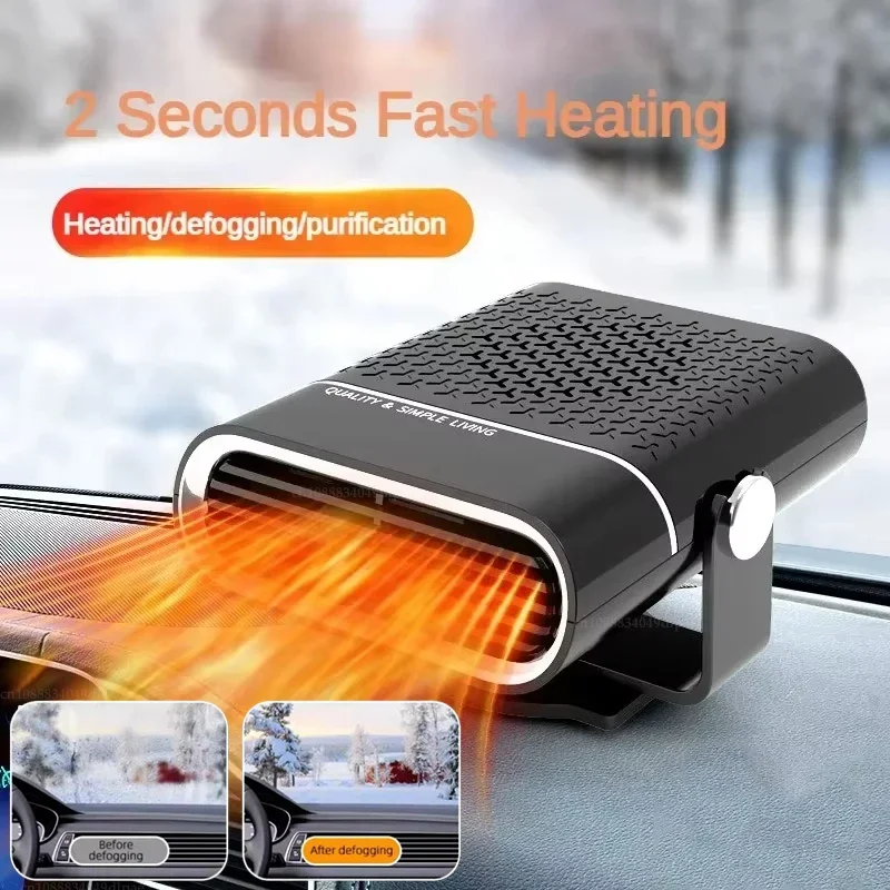 Xiaomi Riscaldatore per auto Inverno Riscaldamento rapido 12V/24V Ventilatore riscaldato elettrico portatile Parabrezza Sbrinatore Disappannamento Riscaldamento per viaggi in auto