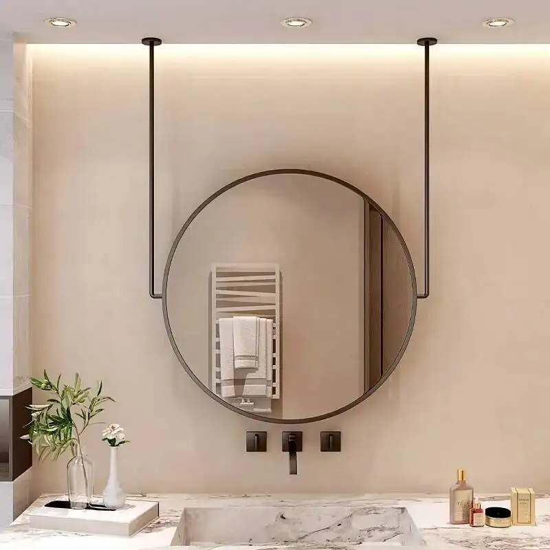 Wall Mirror Decoration Living Room Decorative Ornaments Boho Home Decor Aesthetic Small Appearance Increases Whole Body Mirror