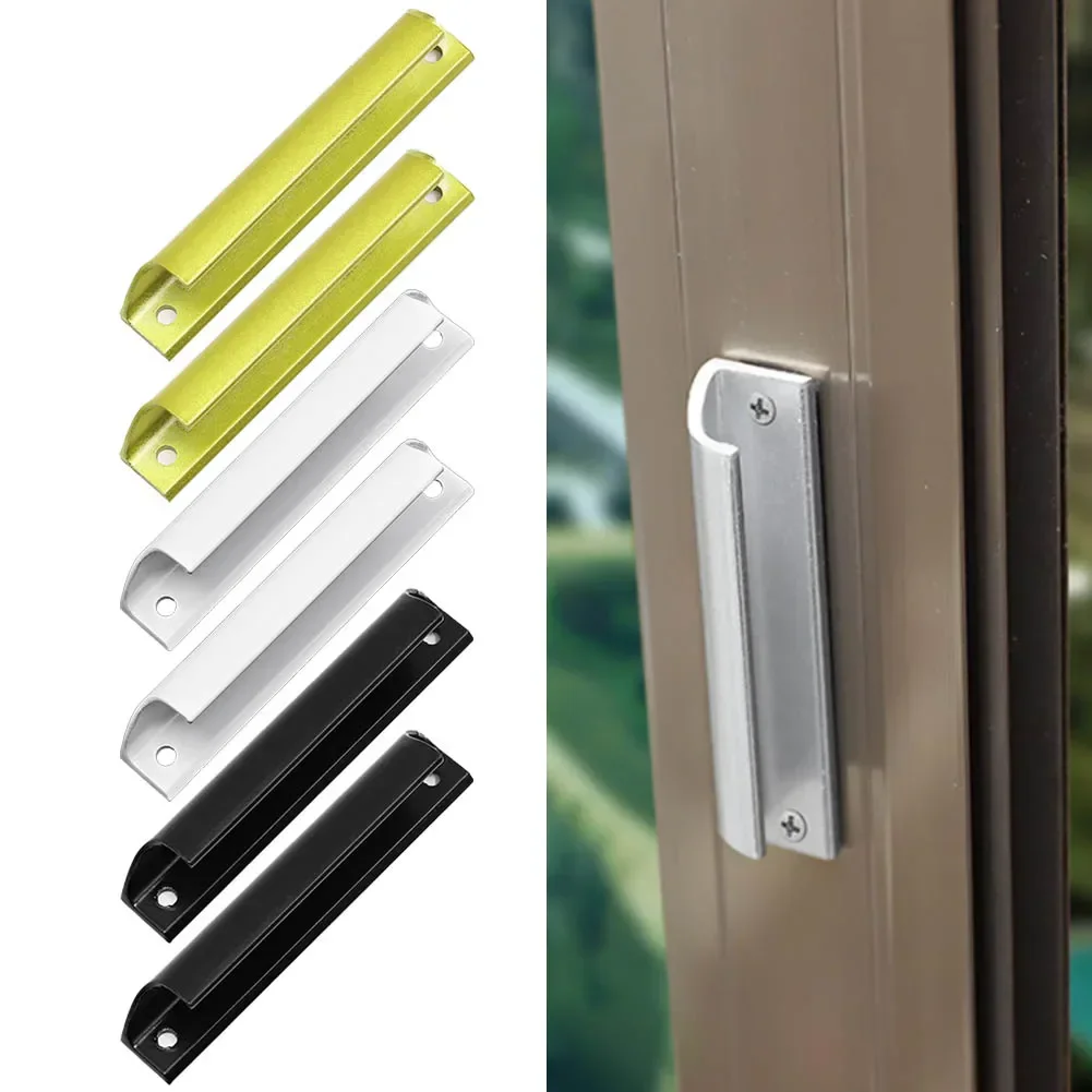 Aluminum Alloy Door Handle Solid Wood Sliding Door Metal High-strength Handle Home Decor For Cabinet Door Balcony Gate Furniture