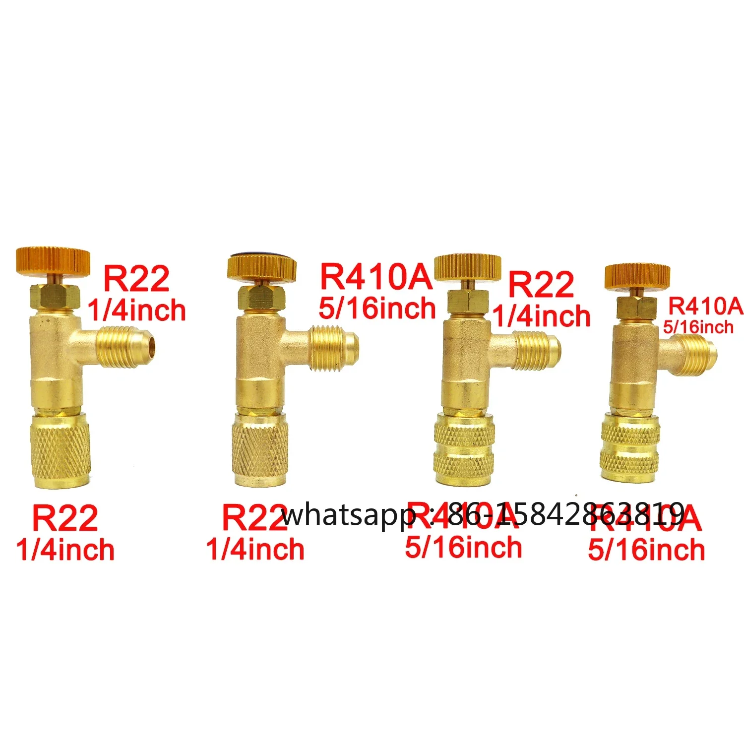 Liquid Safety Valve R410A R22 Air Conditioner Refrigerant 1 / 4 