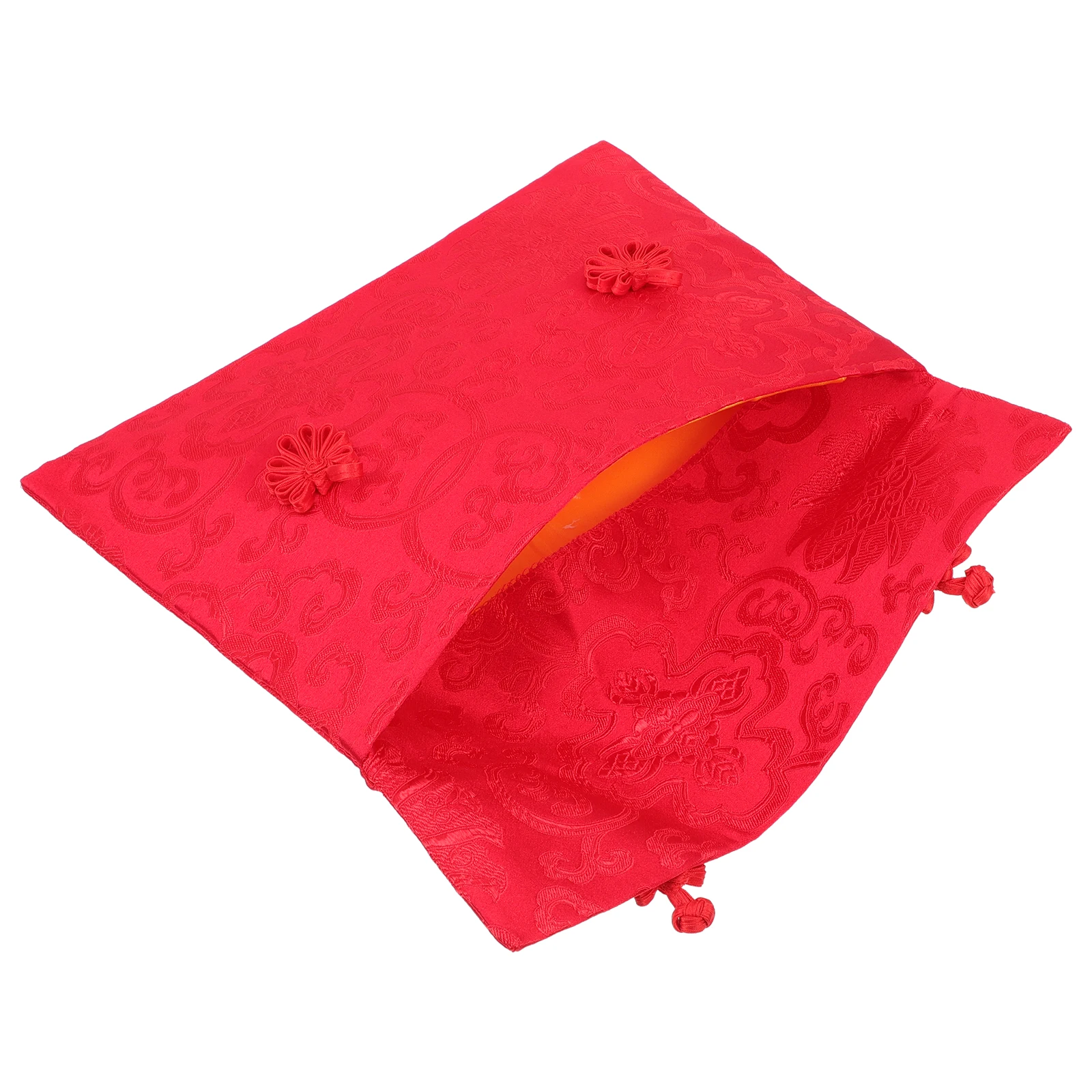 

Cloth Creative Chinese New Year Pocket Buckle Design Lunar New Year Packets Traditional Packet Decorative Chinese Festival Red