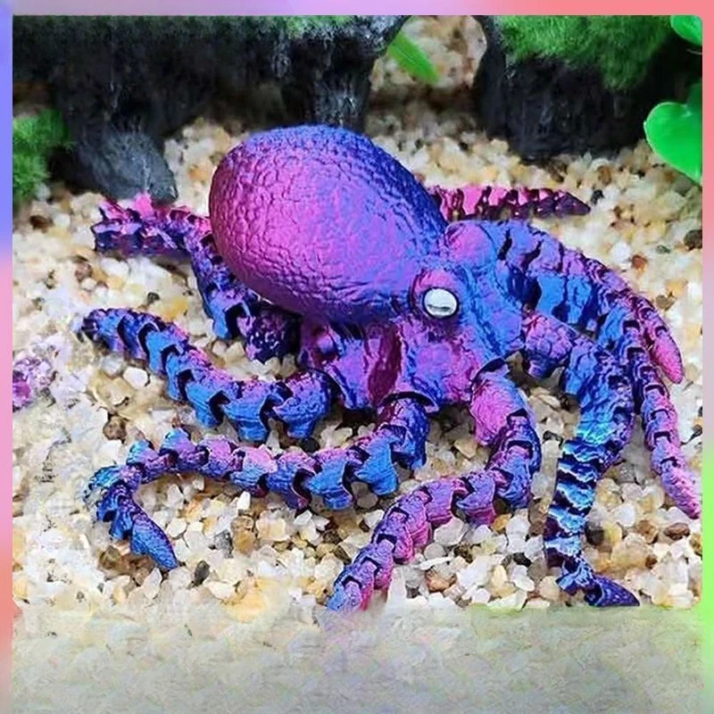 3D Printing Simulation of Octopus Ornaments, Activity Joint Interior Decoration, Hipster Play Gift, Decompression Home Crafts