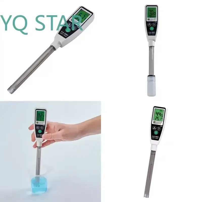 for C.A 10001 Waterproof pH Temperature Tester LCD Digital pH Pen for Water Quality Testing Pocket Portable pH Meter with ATC