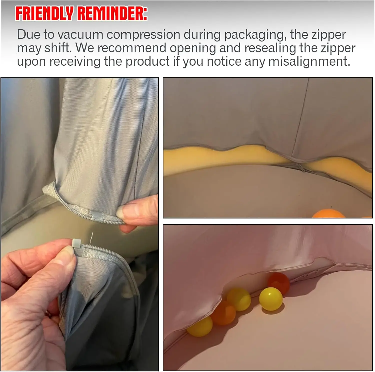 Fossa per palline per bambini, piscina con palline in schiuma da 35,4"*11,8" Box per bambini rotondo morbido per interni, regalo ideale per i più piccoli (senza palla)