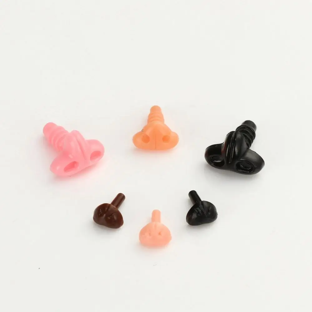 10Pcs Plastic Triangle Noses DIY Aniamls Nose Handmade Accessories Doll Safety Noses Puppets Toy Bear Buttons 7mm/13mm/10mm