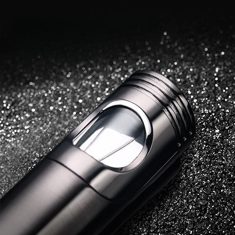 Honest Windproof Metal Portable Turbo High Power Torch Butane Gas Lighter Cigar Cutter Multifunctional Tool Men\'s Gift