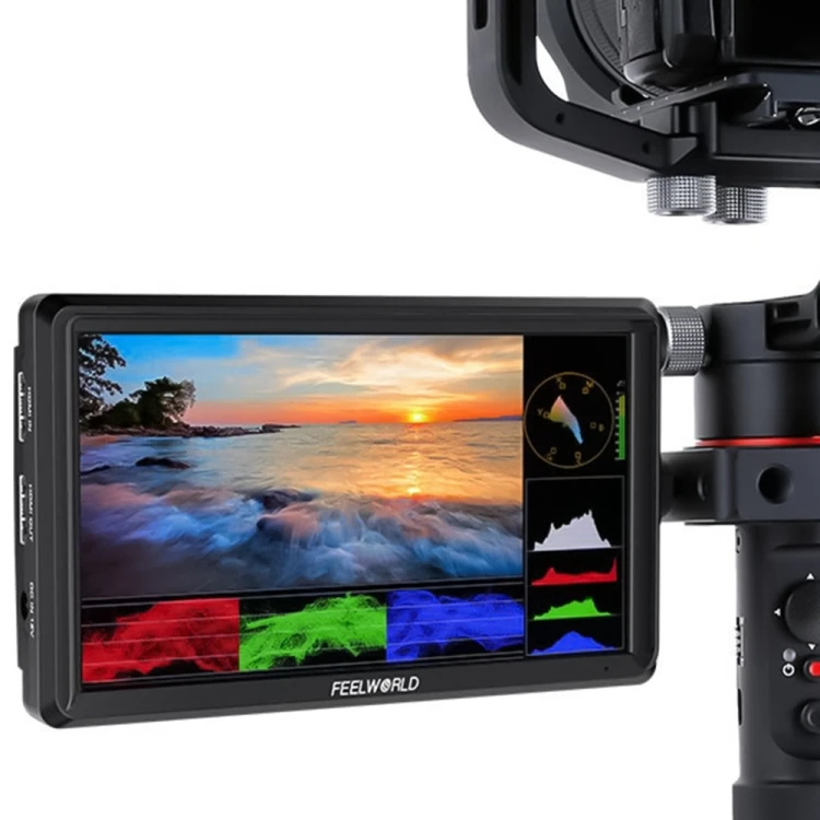

NEW FEELWORLD V3 6-inch 3D LUT DSLR Camera Field IPS Full Support Input Output With Micro HDM Cable