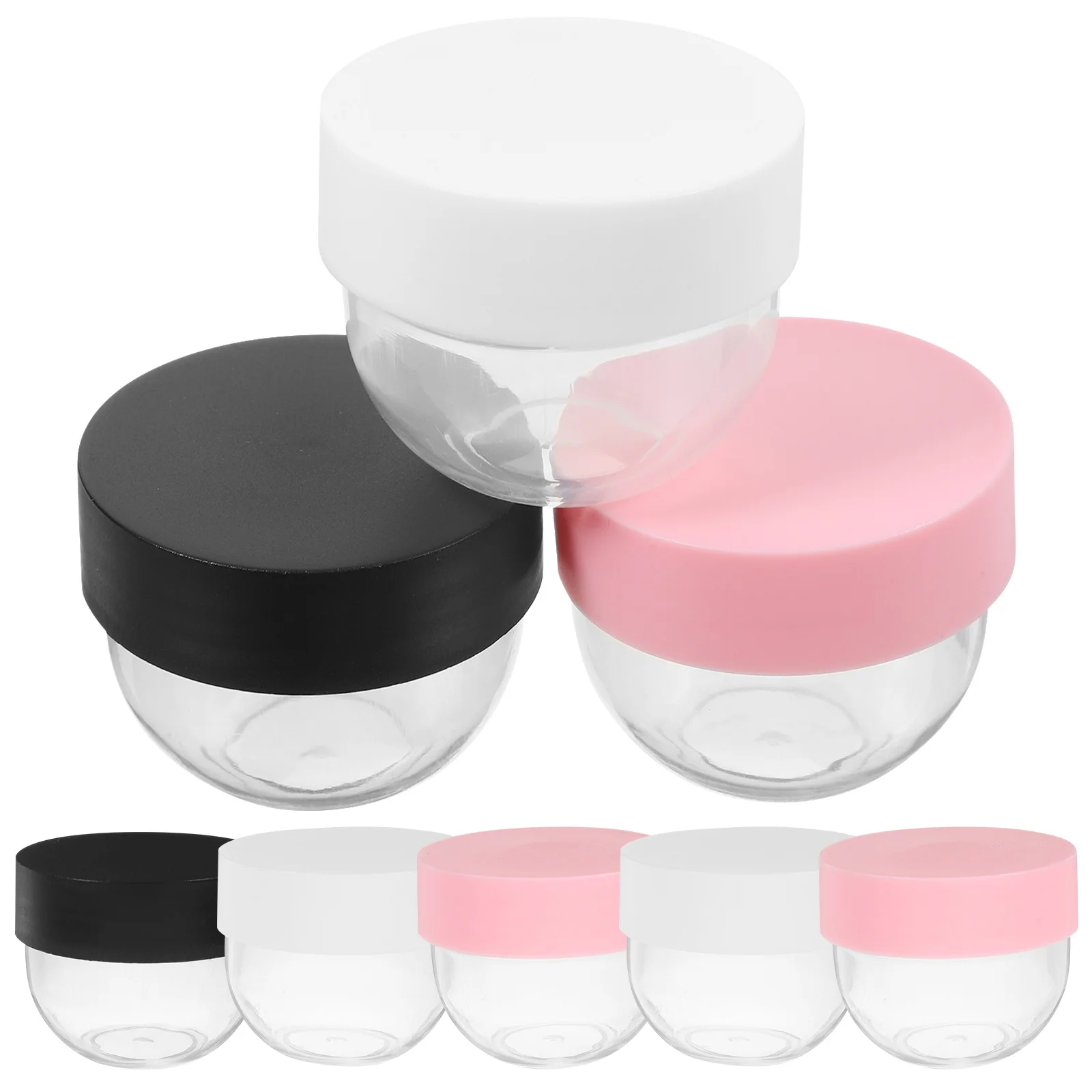 Frascos de creme facial de 30g, 8 peças, recipientes de loção para viagem, compactos e leves, caixas de amostra, material durável, garrafa de creme